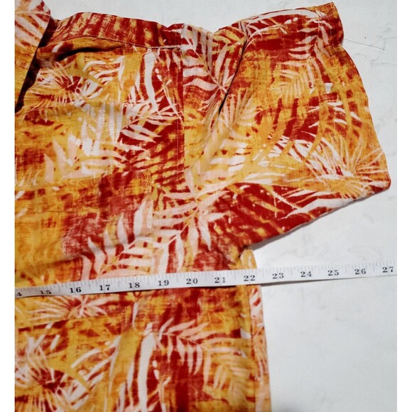 Margaritaville It's 5 O'clock Somewhere 100% Silk Hawaiian Floral Shirt NWOT - Picture 4 of 11